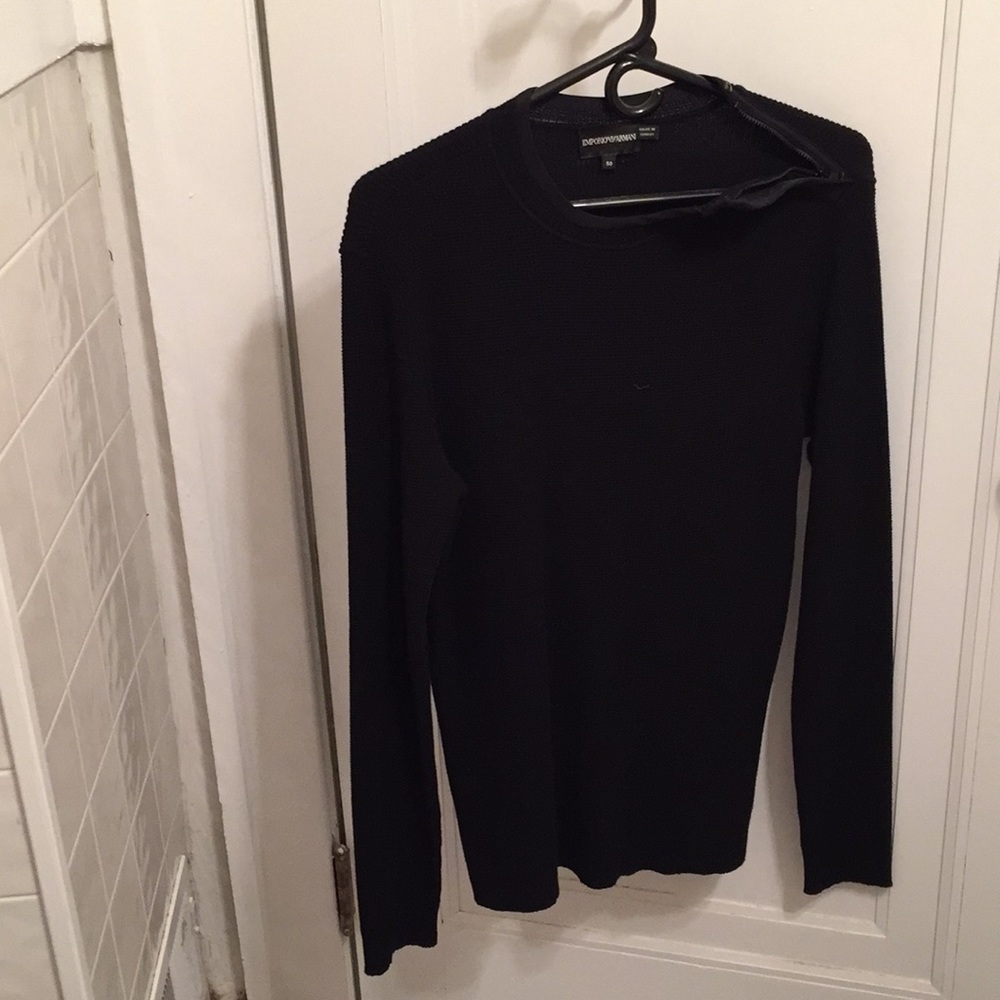 Emporio Armani men’s Black Sweater